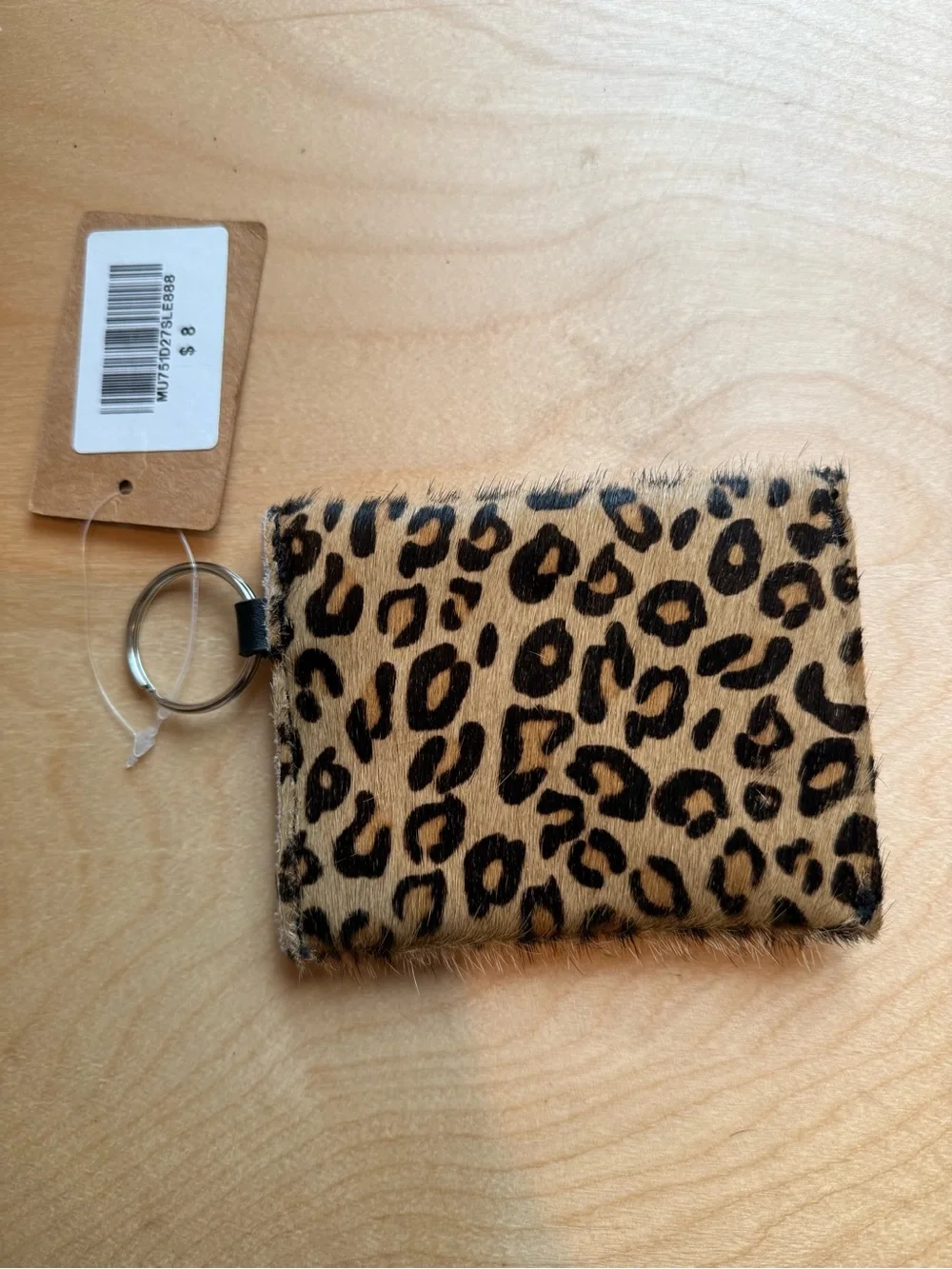 NWT Brandy Melville Leopard Print Faux Fur Wallet
